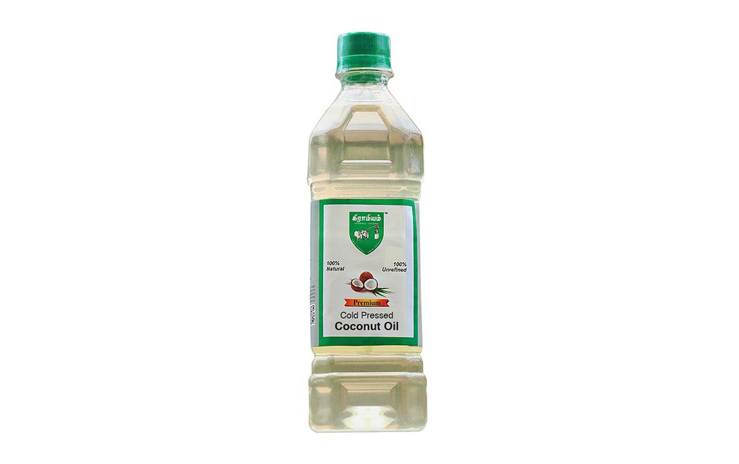 Gramiyum Cold Pressed Coconut Oil-   Plastic Bottle  500 millilitre
